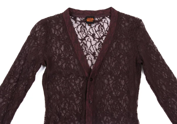 Jean Paul GAULTIER Lace Mesh Cardigan K-164038_003