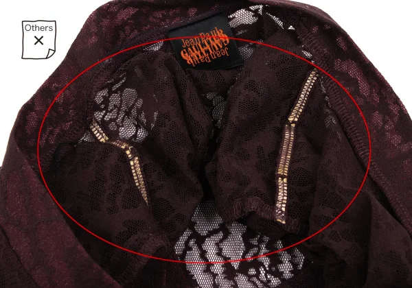 Jean Paul GAULTIER Lace Mesh Cardigan K-164038_005