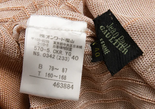 Jean Paul GAULTIER FEMME Rayon 3/4 Sleeve Cardigan K-164040_018