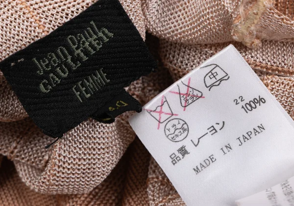 Jean Paul GAULTIER FEMME Rayon 3/4 Sleeve Cardigan K-164040_019