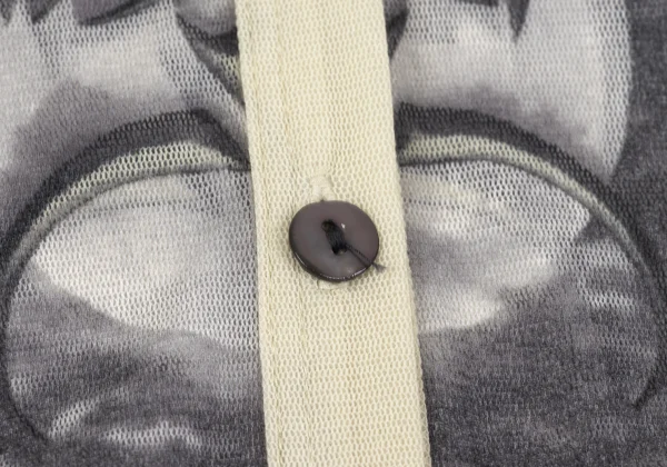 Jean Paul GAULTIER FEMME Gargoyle Printed Mesh Cardigan K-164041_005