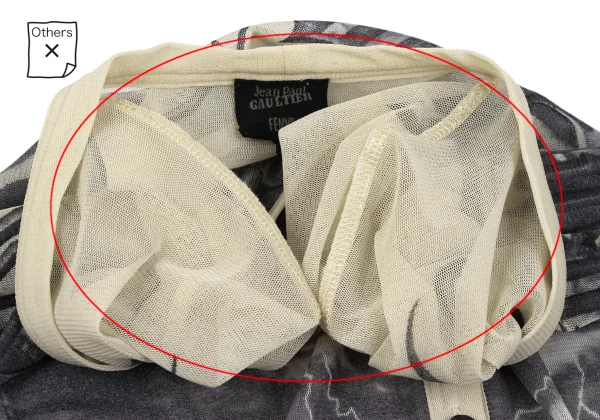 Jean Paul GAULTIER FEMME Gargoyle Printed Mesh Cardigan K-164041_006