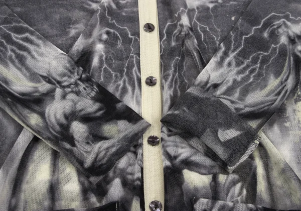 Jean Paul GAULTIER FEMME Gargoyle Printed Mesh Cardigan K-164041_008