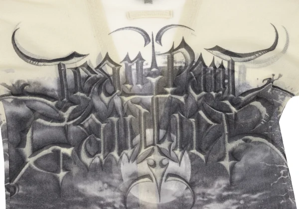 Jean Paul GAULTIER FEMME Gargoyle Printed Mesh Cardigan K-164041_014