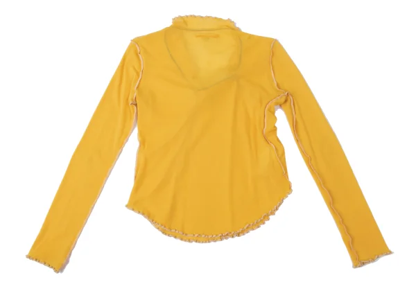 Jean Paul GAULTIER FEMME Gathered Corsage Design Mesh Top K-164043_015