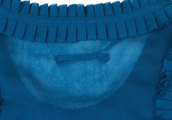 Jean Paul GAULTIER FEMME Frill Trim Mesh Tank Top K-164044_010