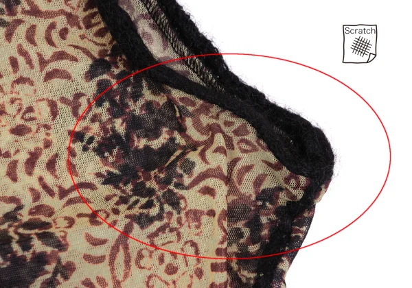 Jean Paul GAULTIER FEMME Knit Trim Floral Mesh Sleeveless K-164045_004