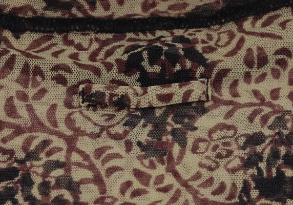 Jean Paul GAULTIER FEMME Knit Trim Floral Mesh Sleeveless K-164045_014