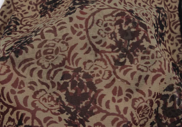 Jean Paul GAULTIER FEMME Knit Trim Floral Mesh Sleeveless K-164045_015