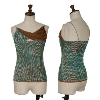 Jean Paul GAULTIER FEMME Marble Printed Mesh Camisole
