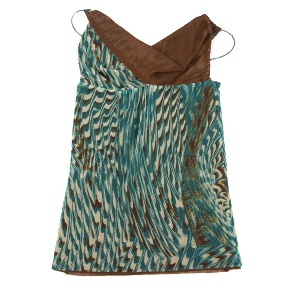 Jean Paul GAULTIER FEMME Marble Printed Mesh Camisole K-164046_002