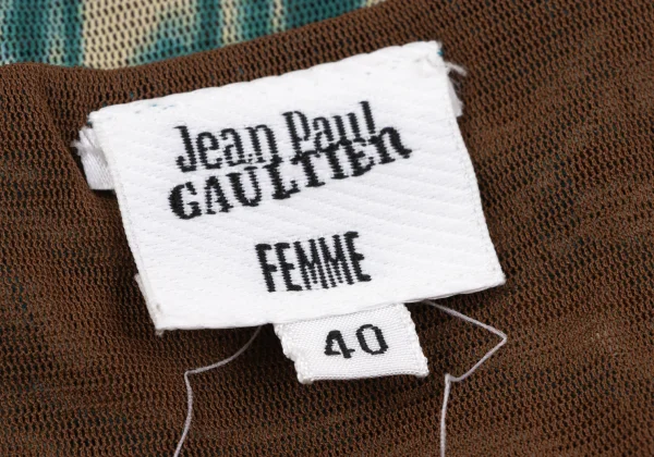 Jean Paul GAULTIER FEMME Marble Printed Mesh Camisole K-164046_013