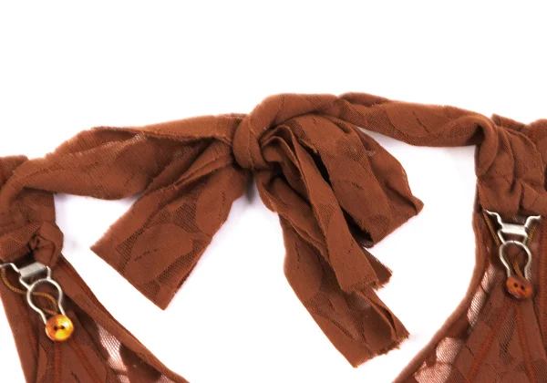 Jean Paul GAULTIER FEMME Leaf Jacquard Mesh Tank Top K-164047_004