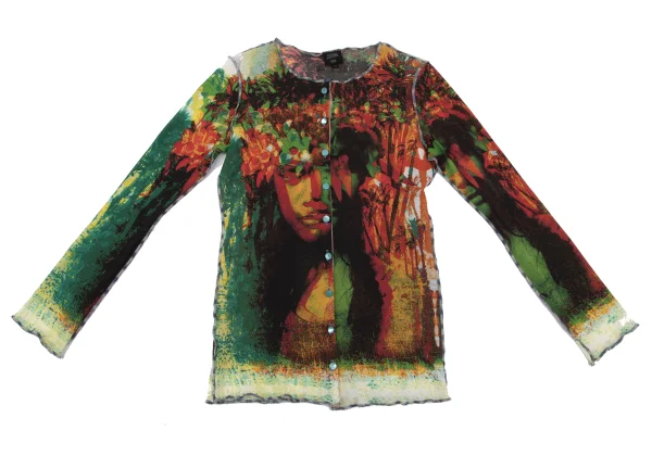 Jean Paul GAULTIER FEMME Colorful Native Printed Cardigan K-164048_002