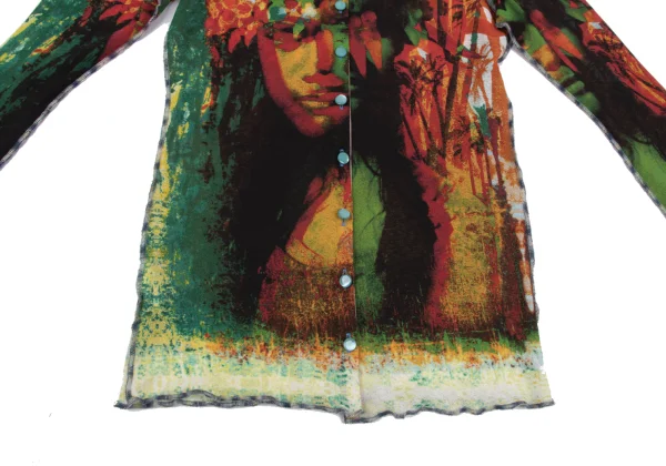 Jean Paul GAULTIER FEMME Colorful Native Printed Cardigan K-164048_008