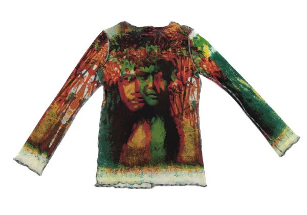 Jean Paul GAULTIER FEMME Colorful Native Printed Cardigan K-164048_010