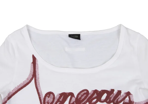 Jean Paul GAULTIER FEMME Logo Printed Frill Taping T-shirt K-164049_005