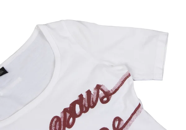 Jean Paul GAULTIER FEMME Logo Printed Frill Taping T-shirt K-164049_006