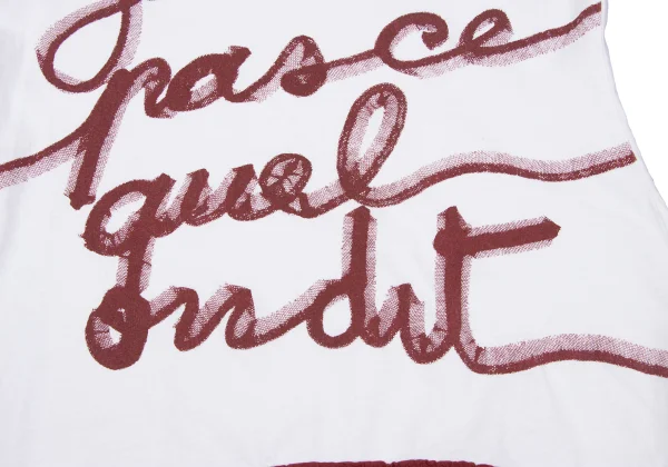 Jean Paul GAULTIER FEMME Logo Printed Frill Taping T-shirt K-164049_010