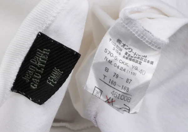 Jean Paul GAULTIER FEMME Logo Printed Frill Taping T-shirt K-164049_017