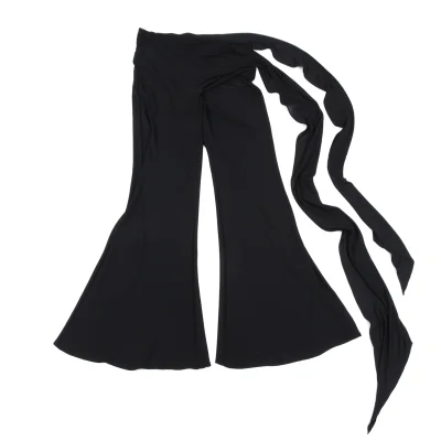 Jean Paul GAULTIER FEMME Belt Design Rayon Flare Pants