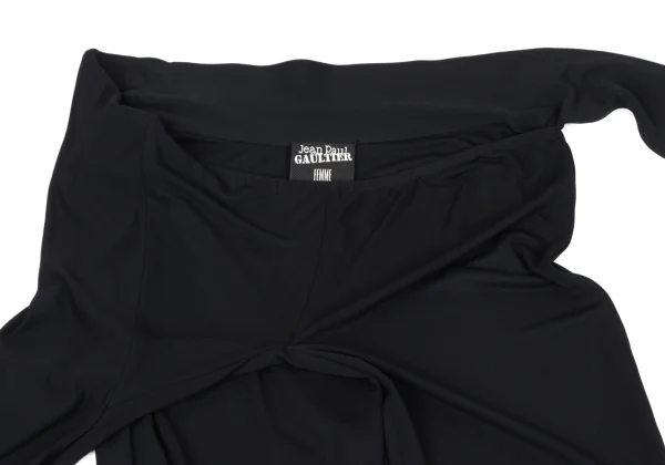 Jean Paul GAULTIER FEMME Belt Design Rayon Flare Pants K-164052_004