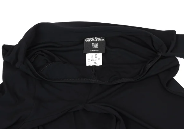 Jean Paul GAULTIER FEMME Belt Design Rayon Flare Pants K-164052_005