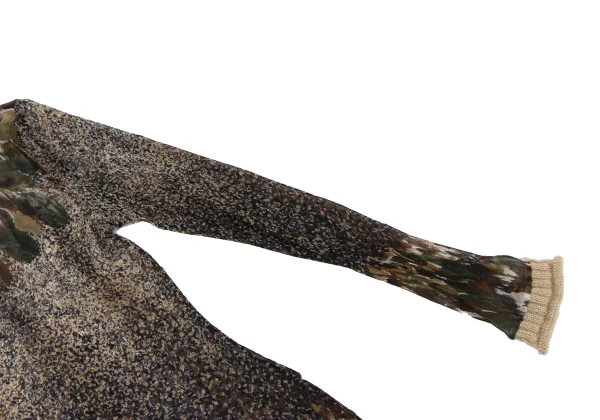 Jean Paul GAULTIER CLASSIQUE Knit Camouflage Mesh T-shirt K-164053_005