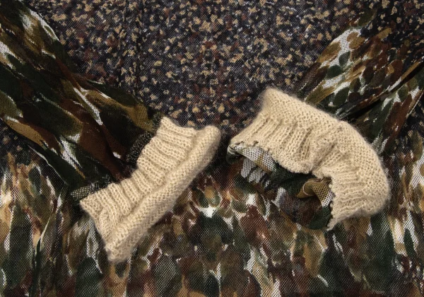 Jean Paul GAULTIER CLASSIQUE Knit Camouflage Mesh T-shirt K-164053_006