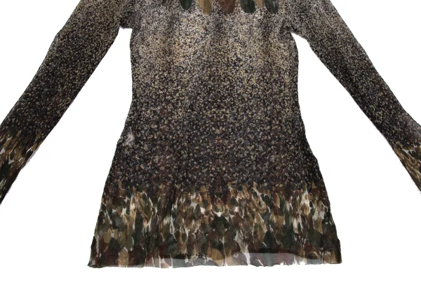 Jean Paul GAULTIER CLASSIQUE Knit Camouflage Mesh T-shirt K-164053_007
