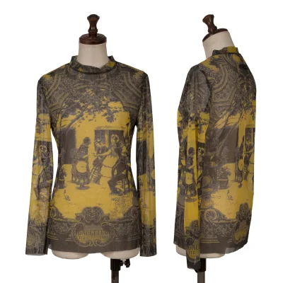 Jean Paul GAULTIER CLASSIQUE Garden Printed Mesh T-shirt