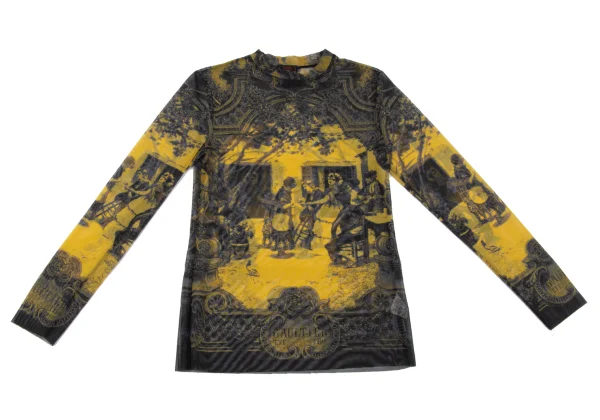 Jean Paul GAULTIER CLASSIQUE Garden Printed Mesh T-shirt K-164054_002