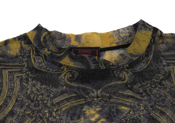 Jean Paul GAULTIER CLASSIQUE Garden Printed Mesh T-shirt K-164054_004