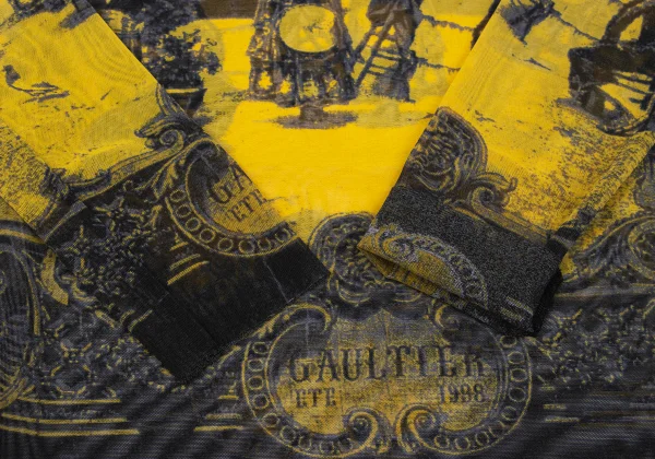 Jean Paul GAULTIER CLASSIQUE Garden Printed Mesh T-shirt K-164054_006