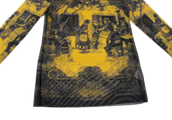 Jean Paul GAULTIER CLASSIQUE Garden Printed Mesh T-shirt K-164054_007