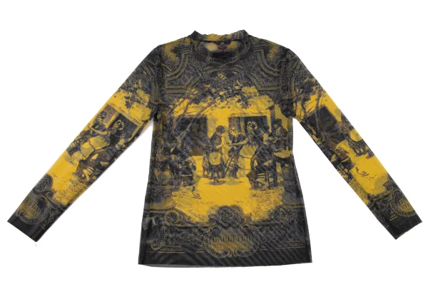 Jean Paul GAULTIER CLASSIQUE Garden Printed Mesh T-shirt K-164054_009
