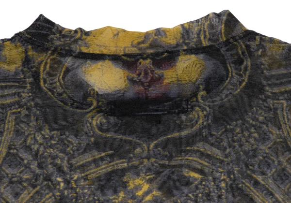 Jean Paul GAULTIER CLASSIQUE Garden Printed Mesh T-shirt K-164054_010