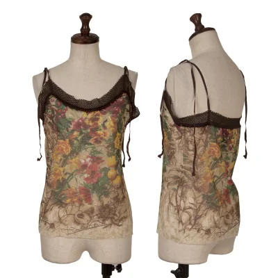 Jean Paul GAULTIER CLASSIQUE Mesh Floral Camisole
