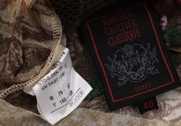 Jean Paul GAULTIER CLASSIQUE Mesh Floral Camisole K-164055_015