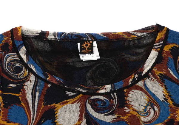 Jean Paul GAULTIER SOLEIL Psychedelic Printed Mesh T-shirt K-164056_004