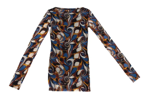 Jean Paul GAULTIER SOLEIL Psychedelic Printed Mesh T-shirt K-164056_010