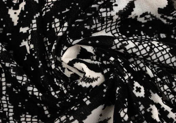 Unbranded Geometric Flocked Mesh Cardigan K-164057_014