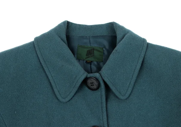 JUNIOR GAULTIER Fur Cuff Wool Trench Coat K-164058_005