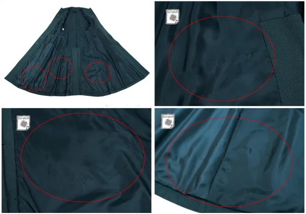 JUNIOR GAULTIER Fur Cuff Wool Trench Coat K-164058_013