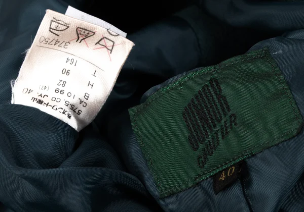 JUNIOR GAULTIER Fur Cuff Wool Trench Coat K-164058_019