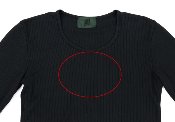 JUNIOR GAULTIER Lace Switching Rib T-shirt K-164059_003