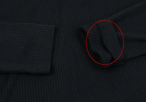 JUNIOR GAULTIER Lace Switching Rib T-shirt K-164059_007