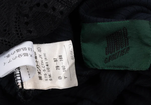 JUNIOR GAULTIER Lace Switching Rib T-shirt K-164059_016