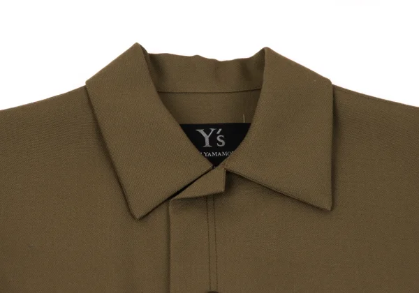 Y's Canvas Wool Belted Coat K-164060_004