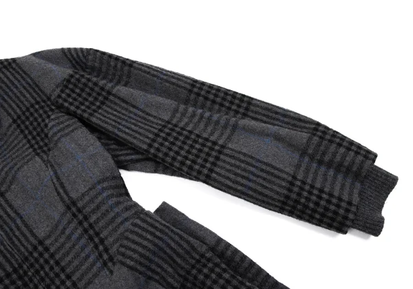 Vivienne Westwood Red Label Wool Cotton Check Drape Coat K-164062_007